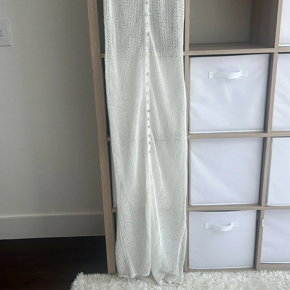 NWT L*Space Adrift Crochet Dress in White Size XL/TG - Picture 3 of 5